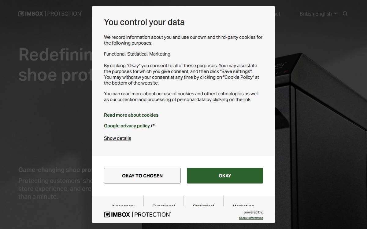 IMBOX Protection website preview