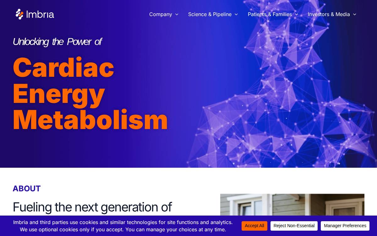 Imbria website preview