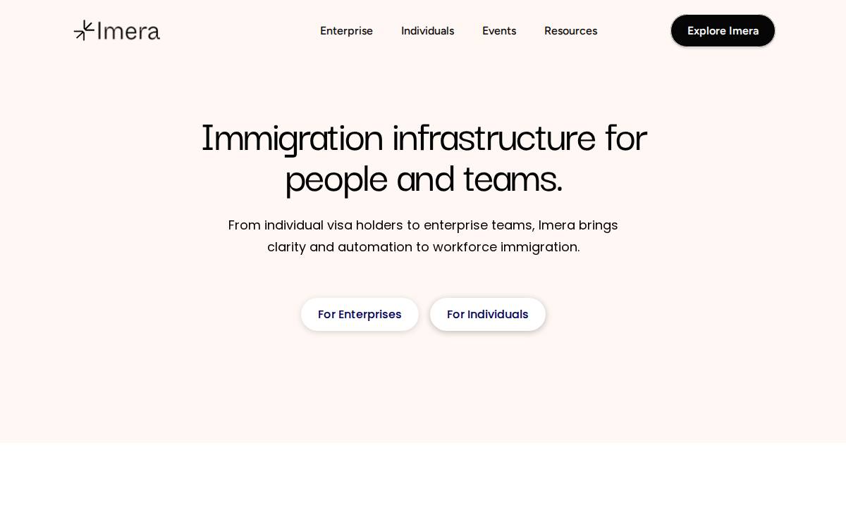 Imera website preview