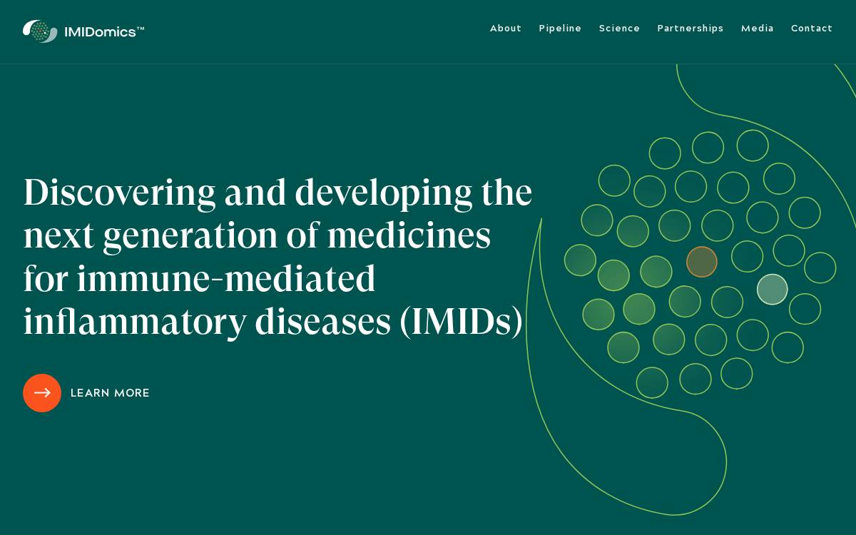 Imidomics website preview
