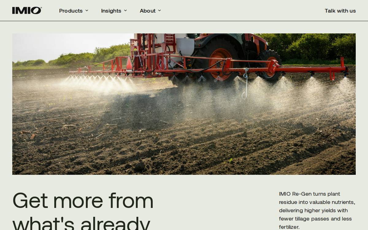 Imio website preview