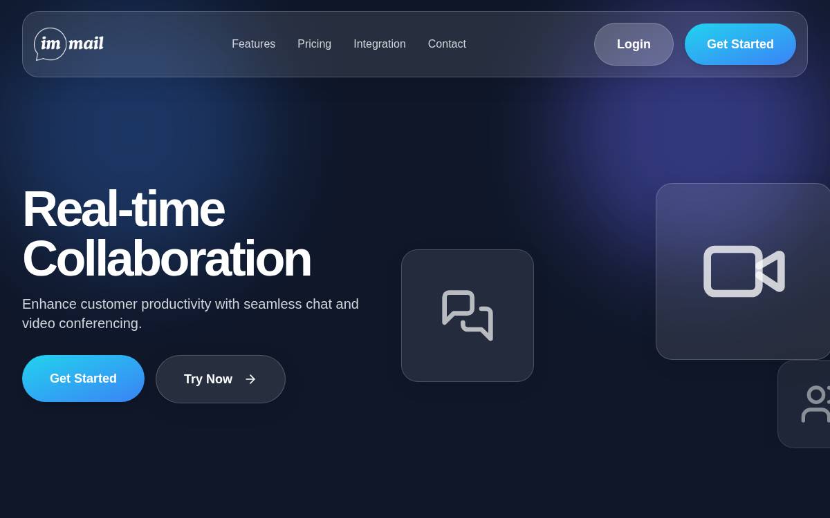 Immail website preview