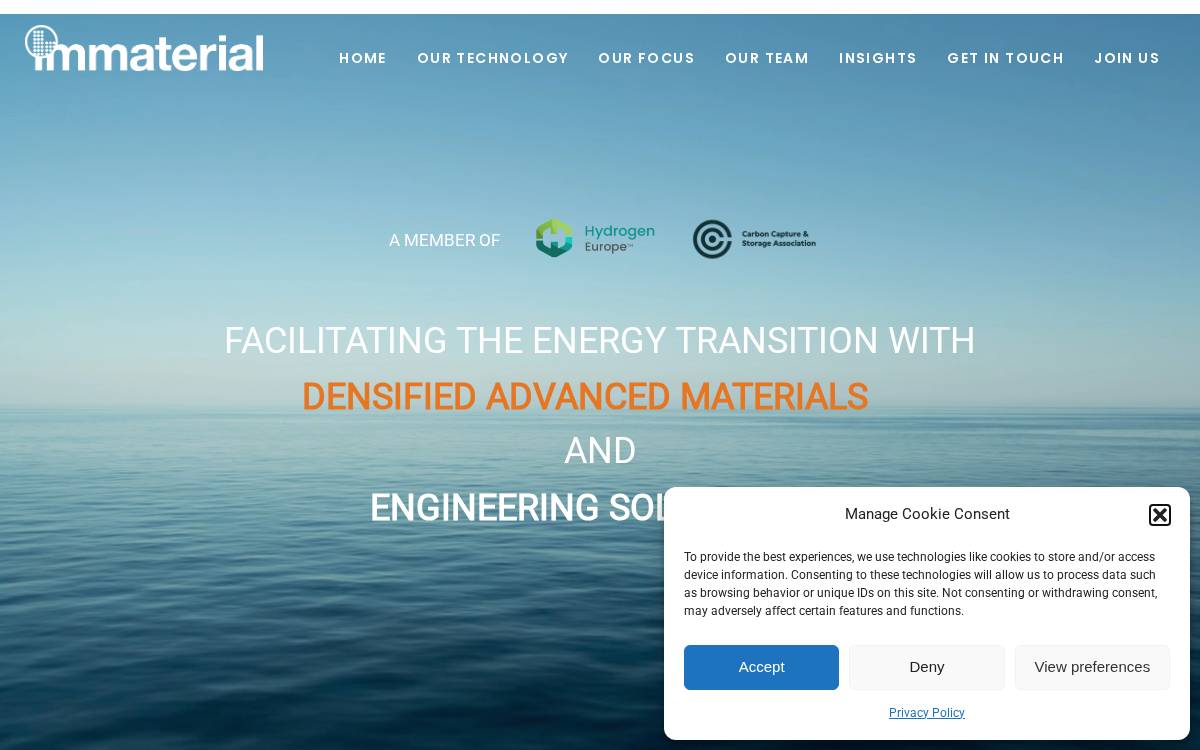 Immaterial website preview