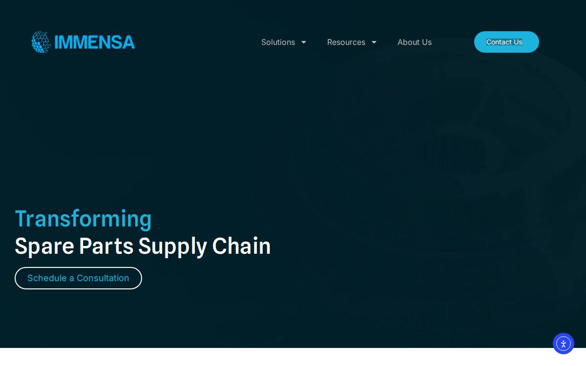 Immensa website preview