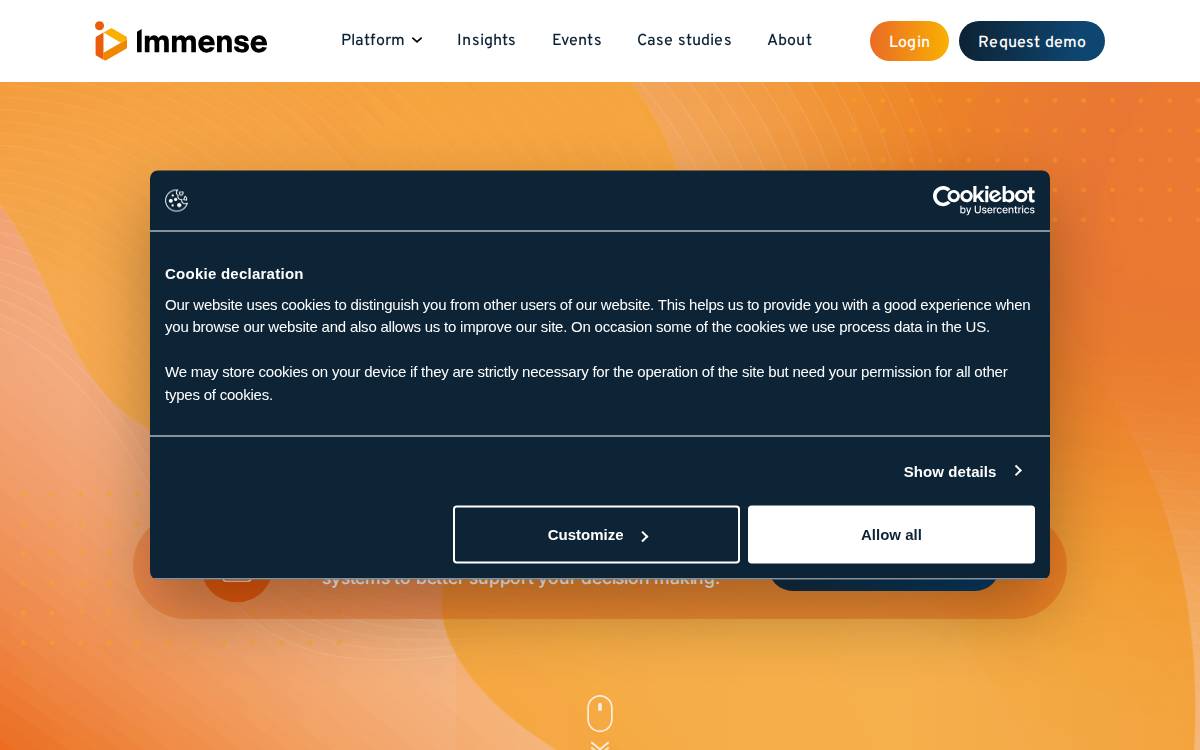 Immense Simulations website preview