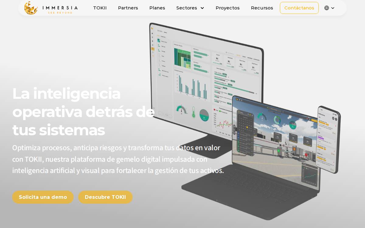 Immersia website preview