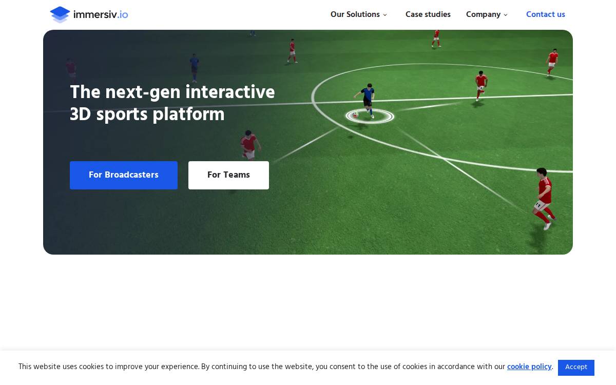 Immersiv website preview