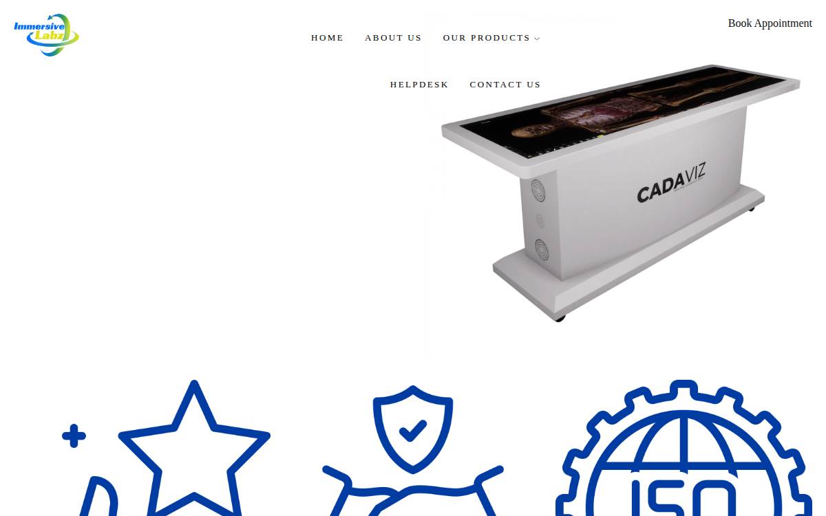 Immersive Labz website preview