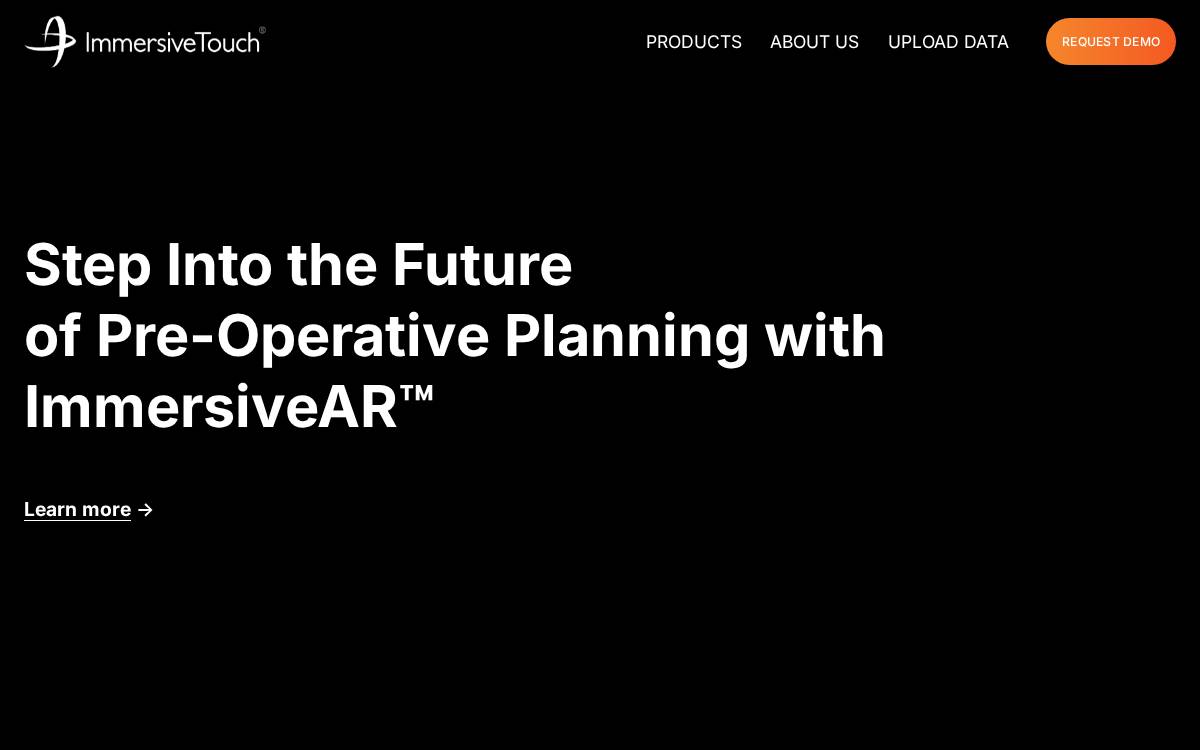 ImmersiveTouch website preview