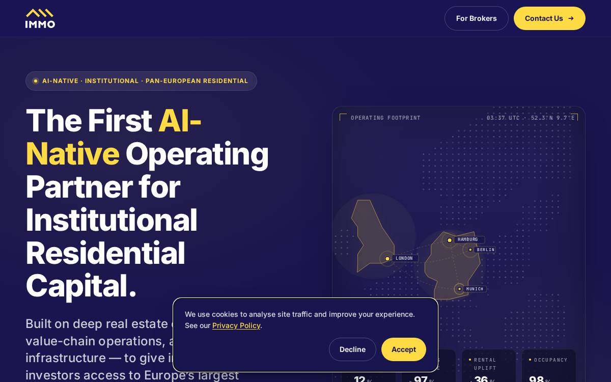 Immo website preview
