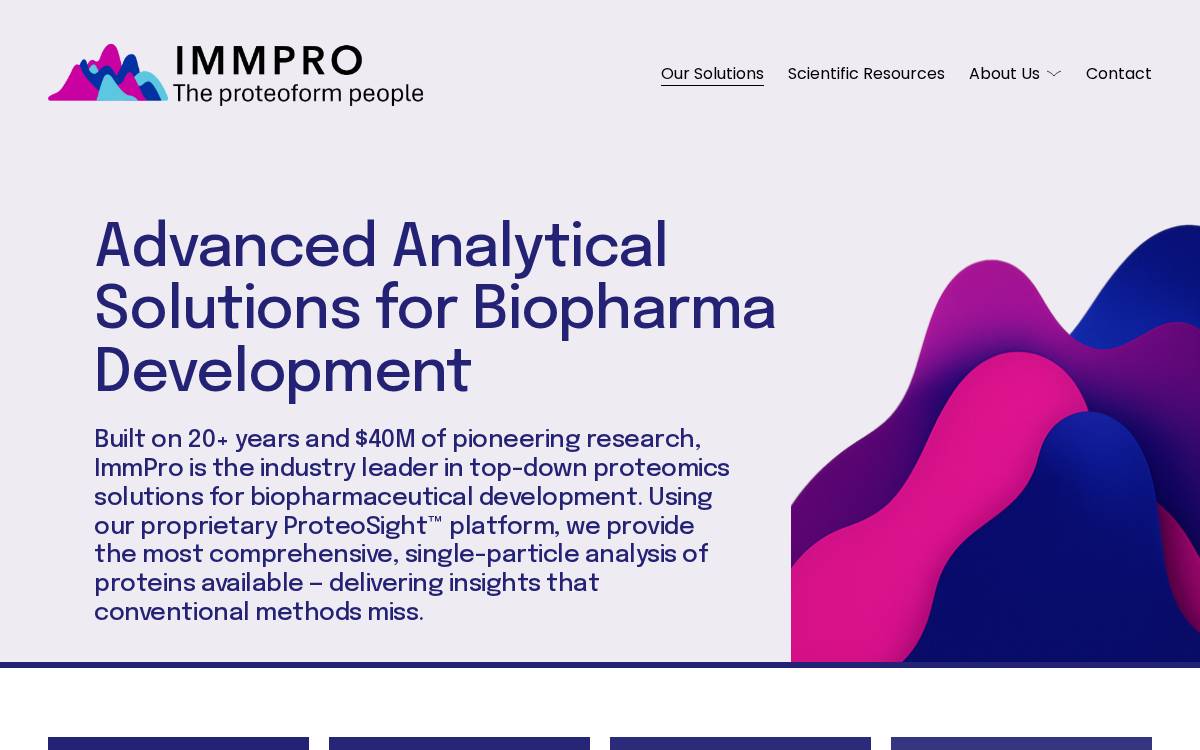 ImmPro website preview