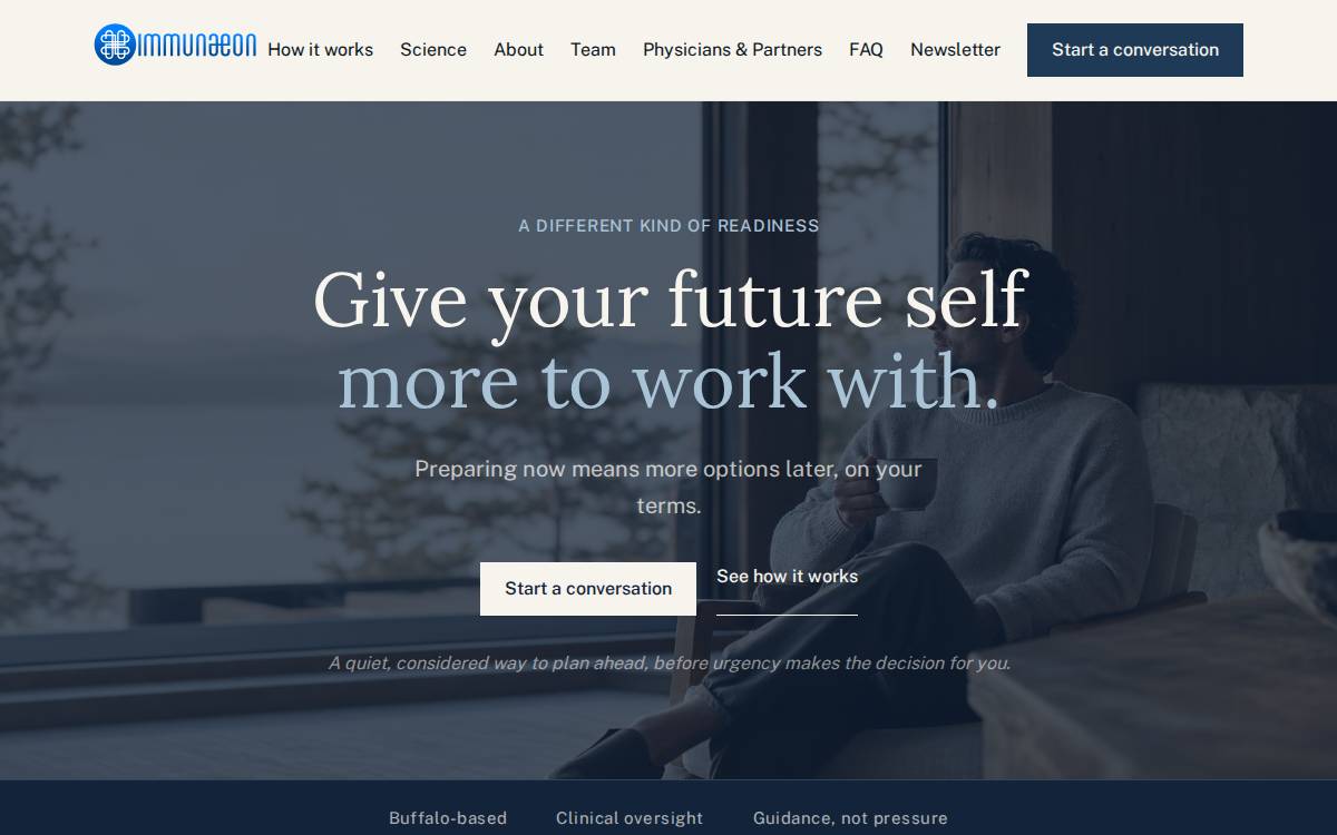 Immunaeon website preview