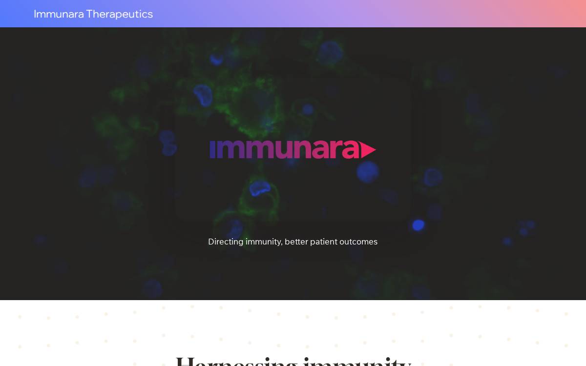 Immunaratx website preview