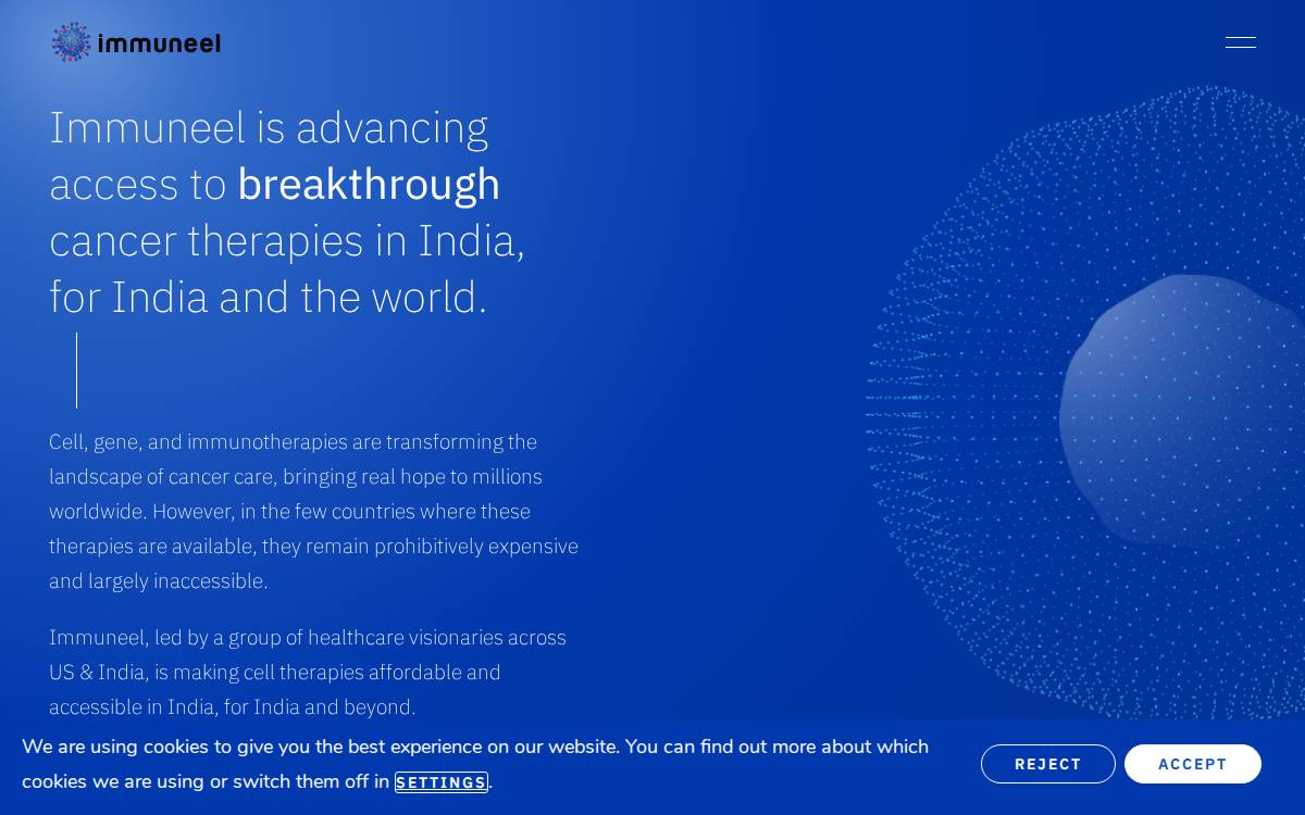 Immuneel website preview
