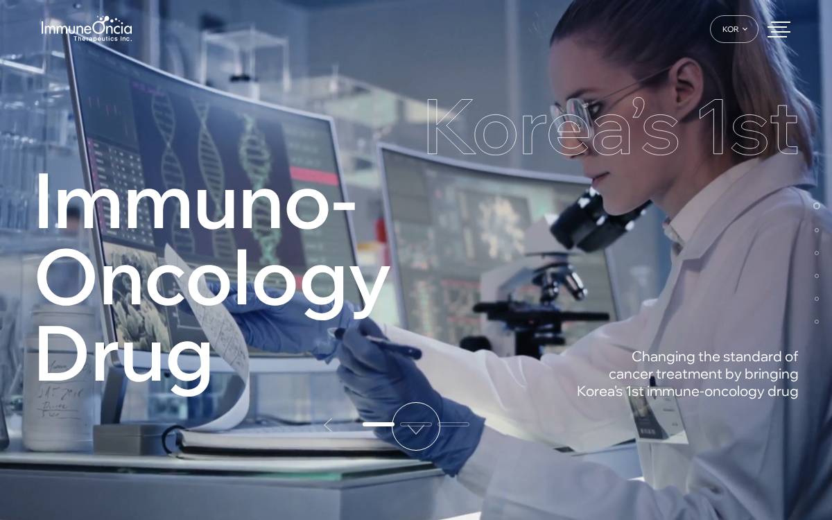 Immuneoncia website preview
