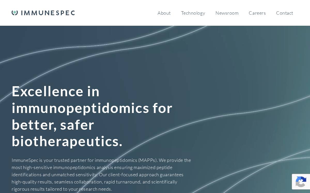 Immunespec website preview