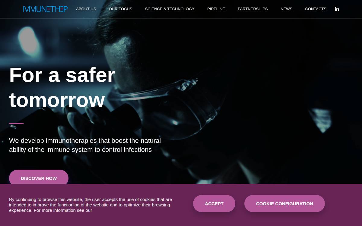 Immunethep website preview