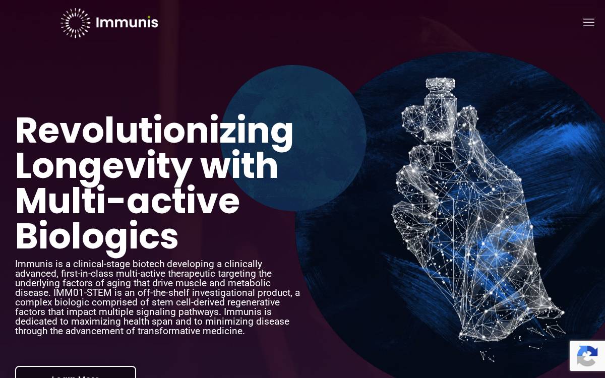 Immunis Biomedical website preview