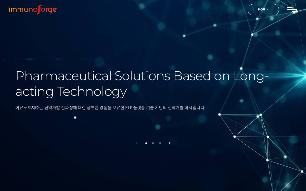 immunoforge Venture Capital website preview
