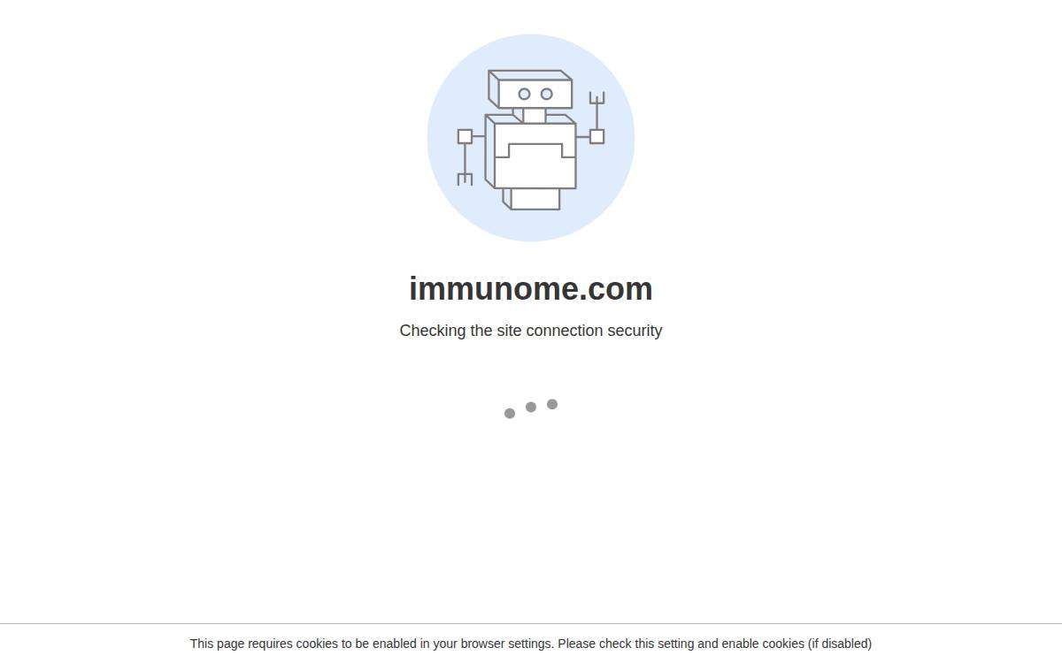 Immunome website preview