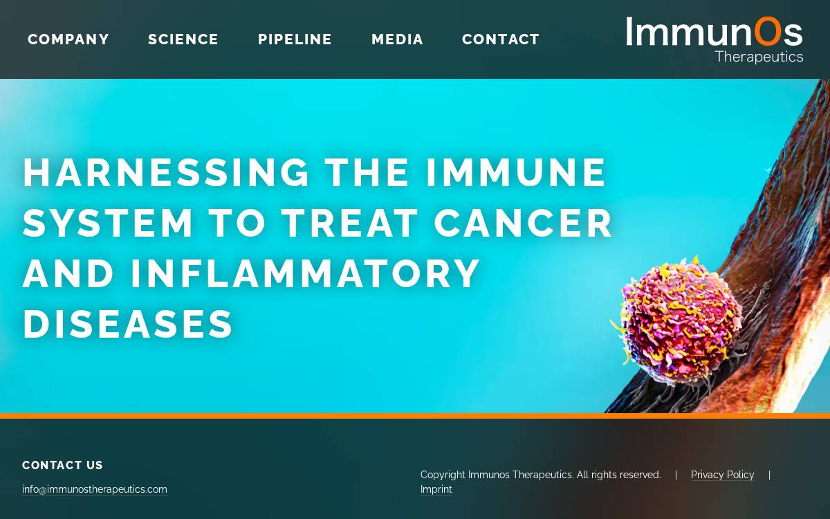 ImmunOs website preview