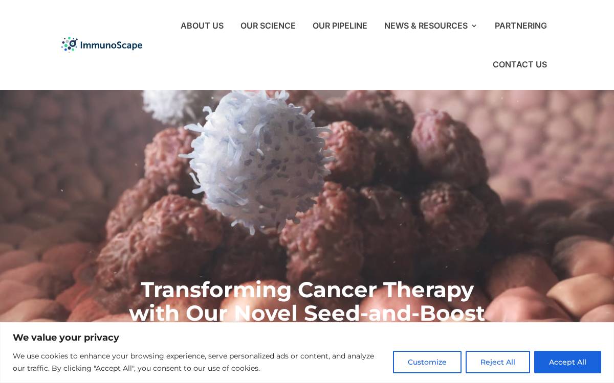 Immunoscape website preview