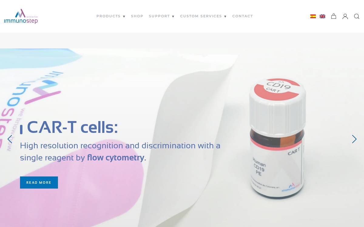 Immunostep website preview