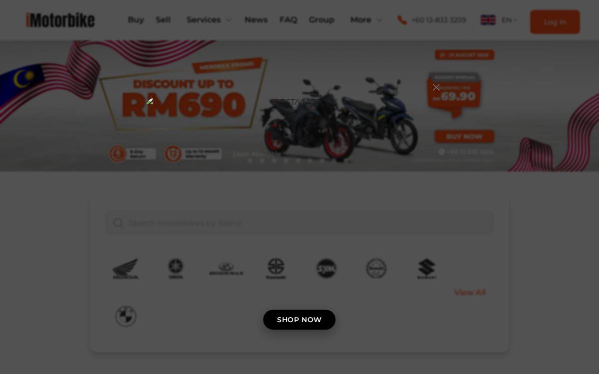 iMotorbike website preview