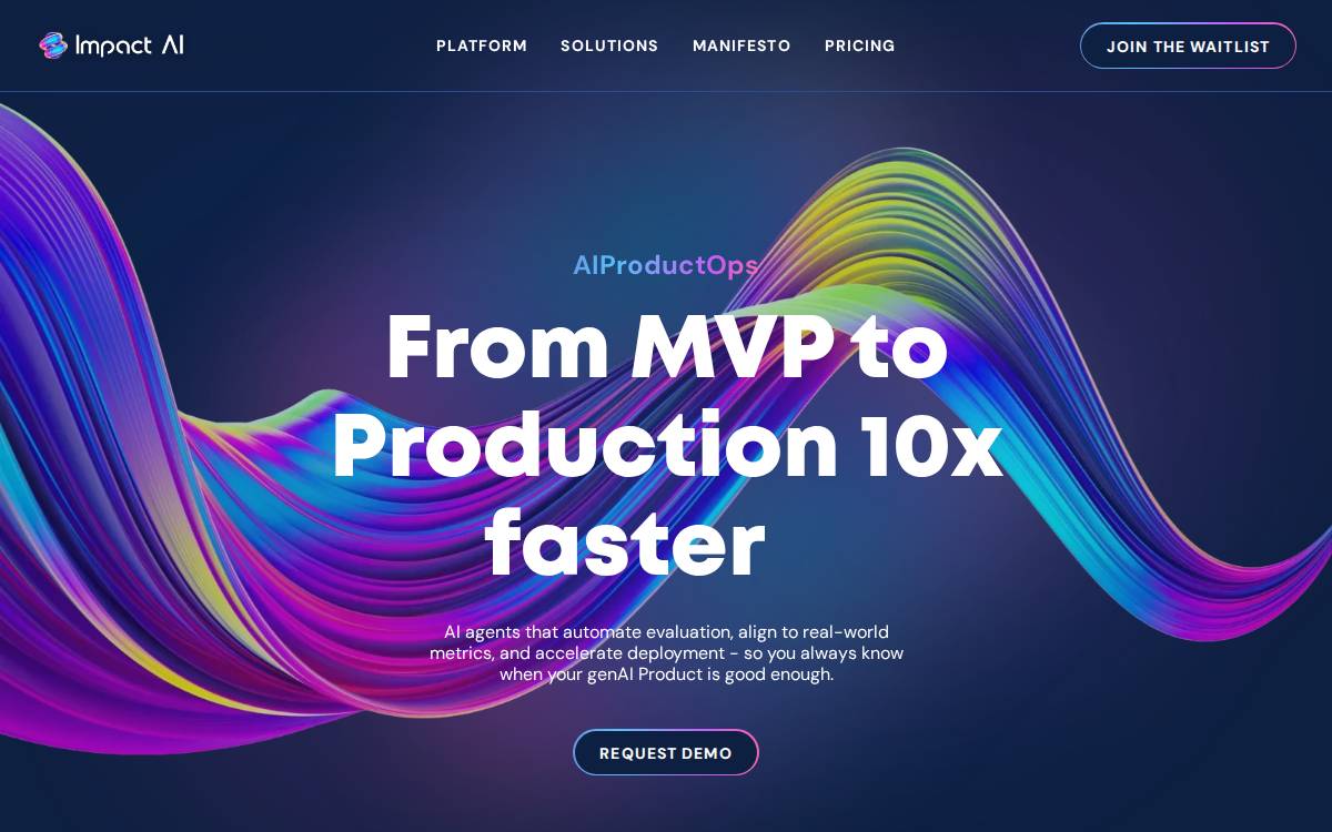 Impact AI website preview