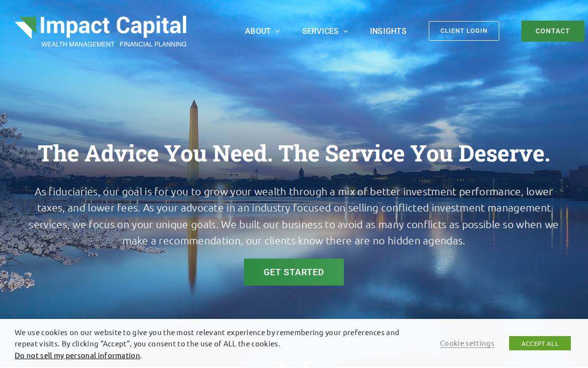 Impact Capital website preview