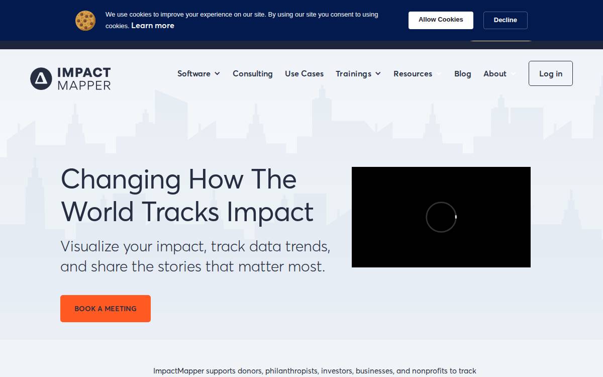 Impact mapper website preview