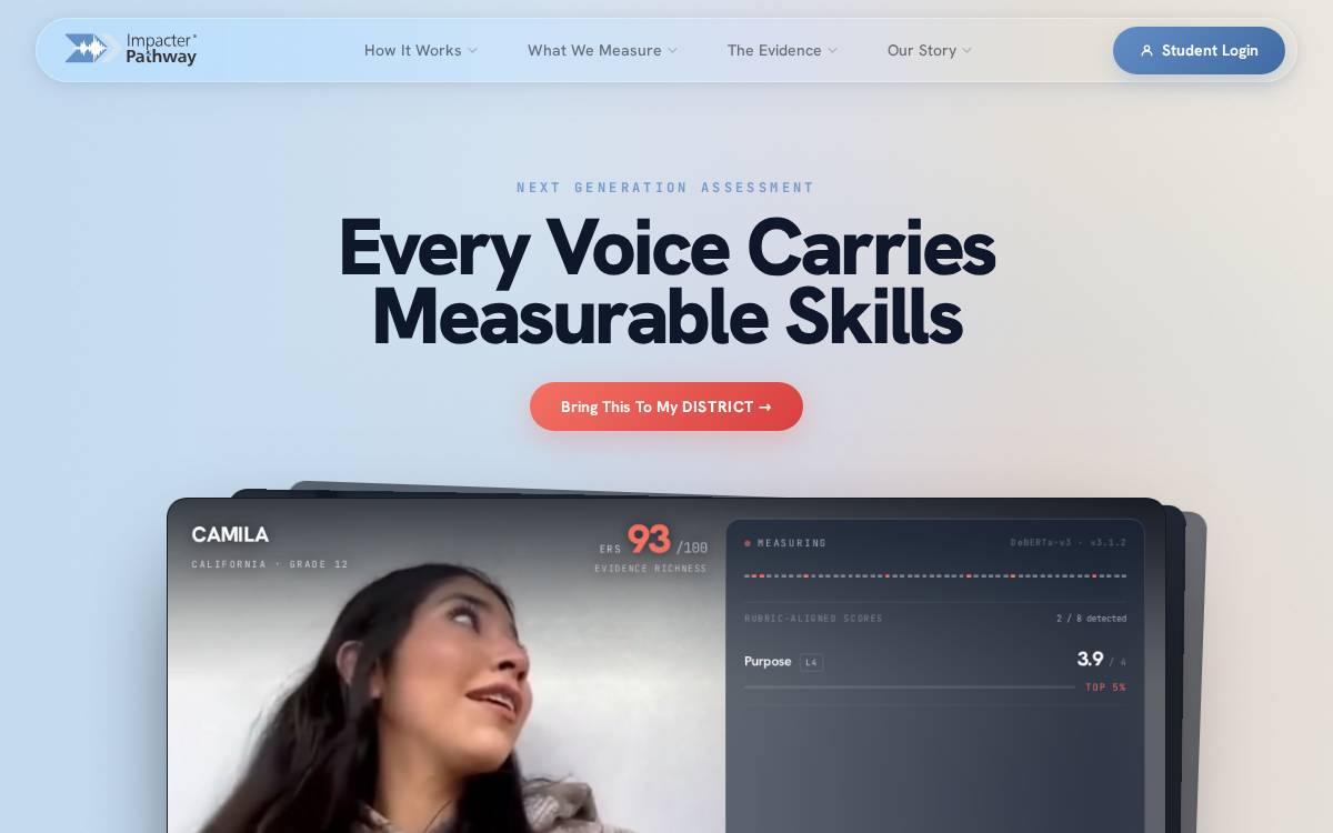 Impacter Pathway website preview