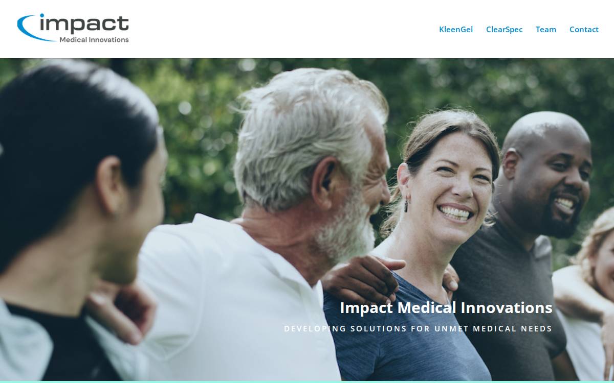 Impactmedicalinnovations website preview