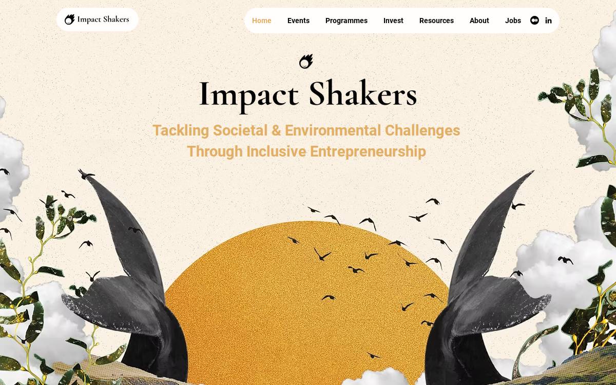 Impactshakers website preview
