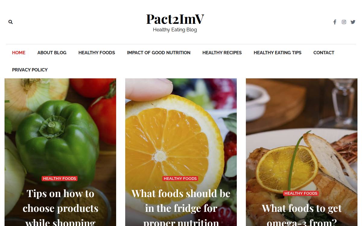 Impactvi website preview