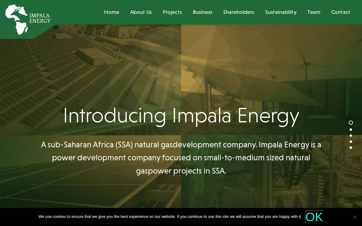 Impalaenergy website preview