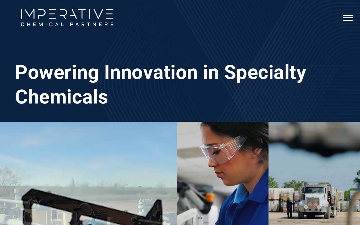 Imperative Chemical Partners website preview