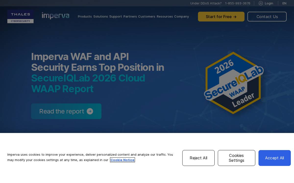 Imperva website preview
