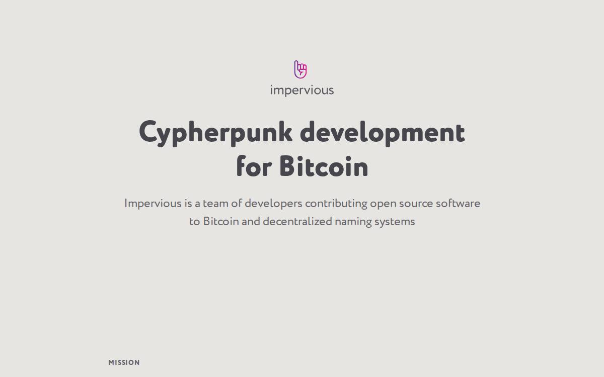 Impervious website preview