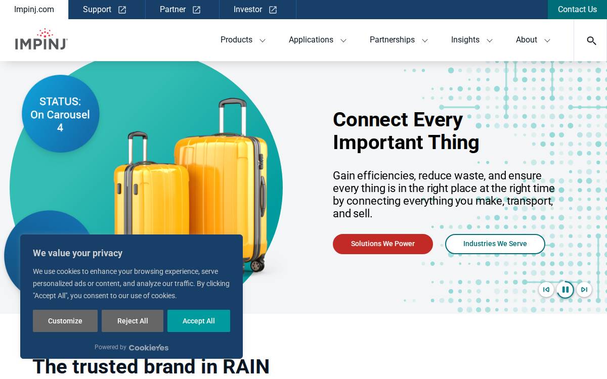Impinj website preview