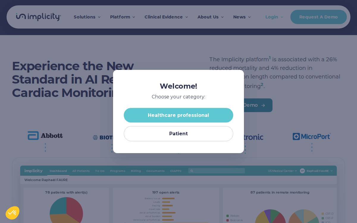 Implicity website preview