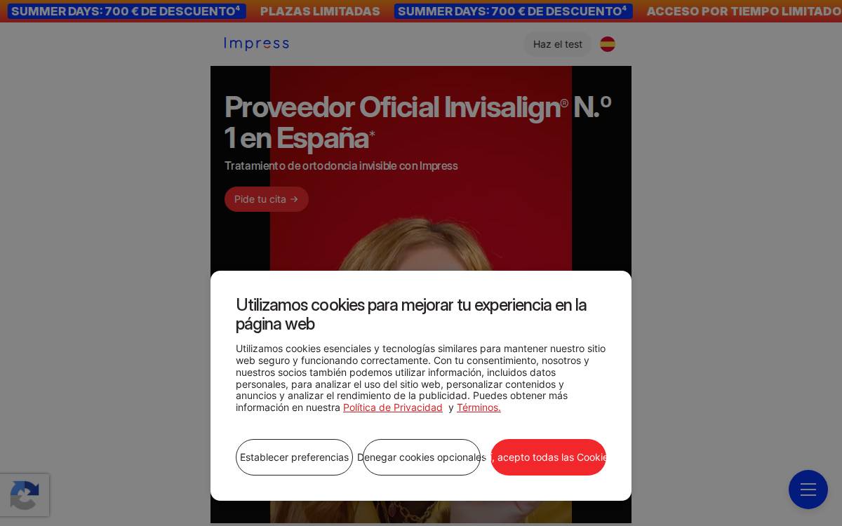 Impress website preview