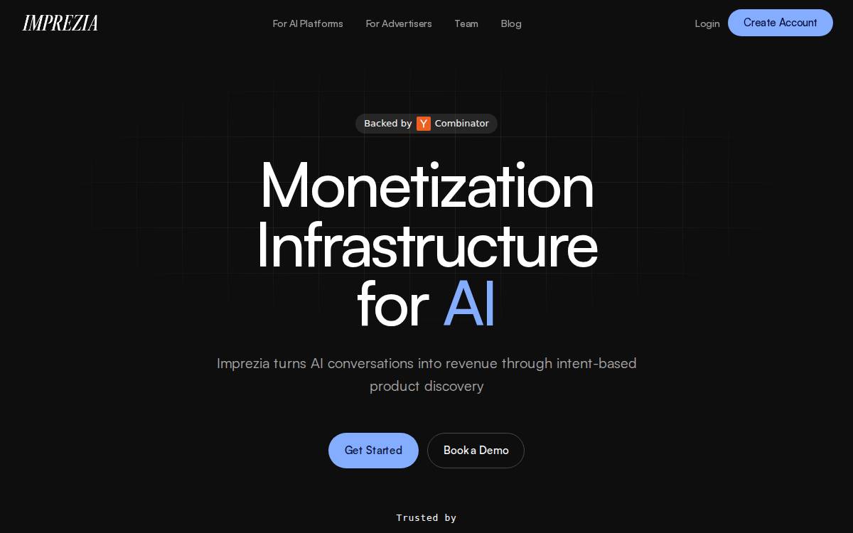 Imprezia website preview