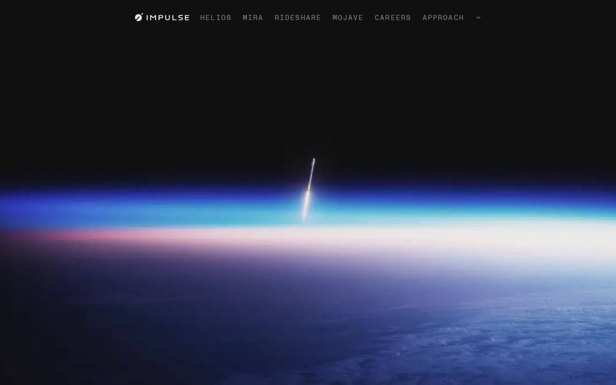 Impulse Space website preview