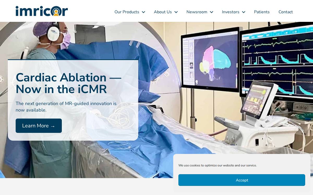 Imricor Medical Systems website preview