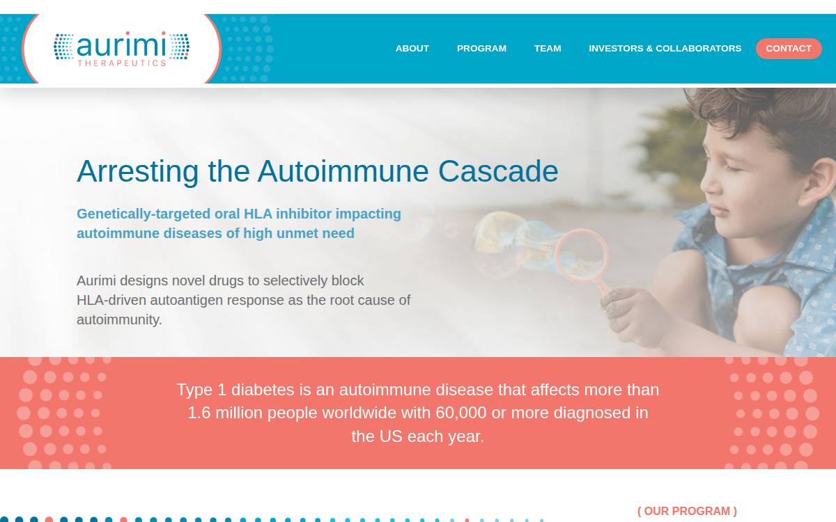 Imtherapeutics website preview