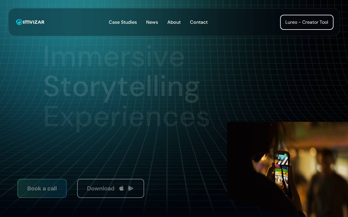 Imvizar website preview