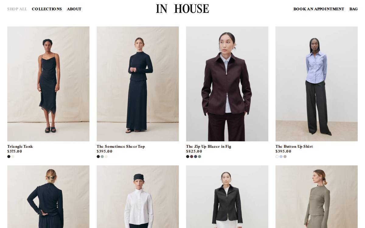 In House website preview