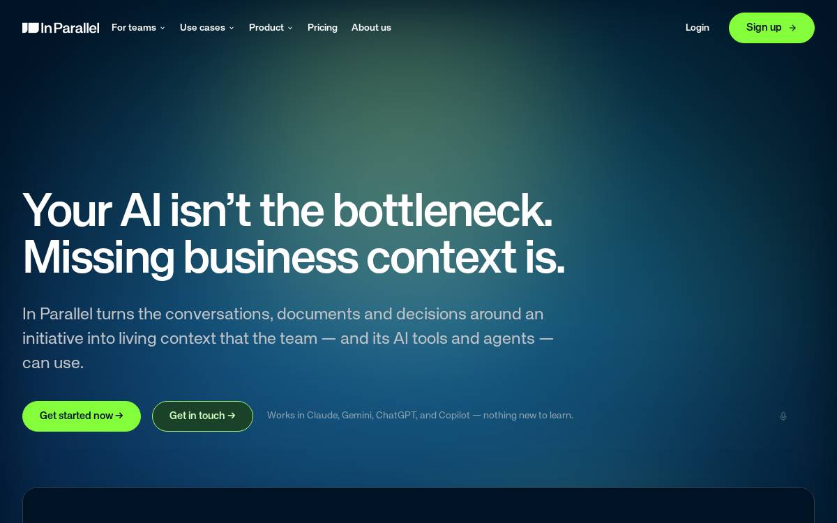 In Parallel website preview
