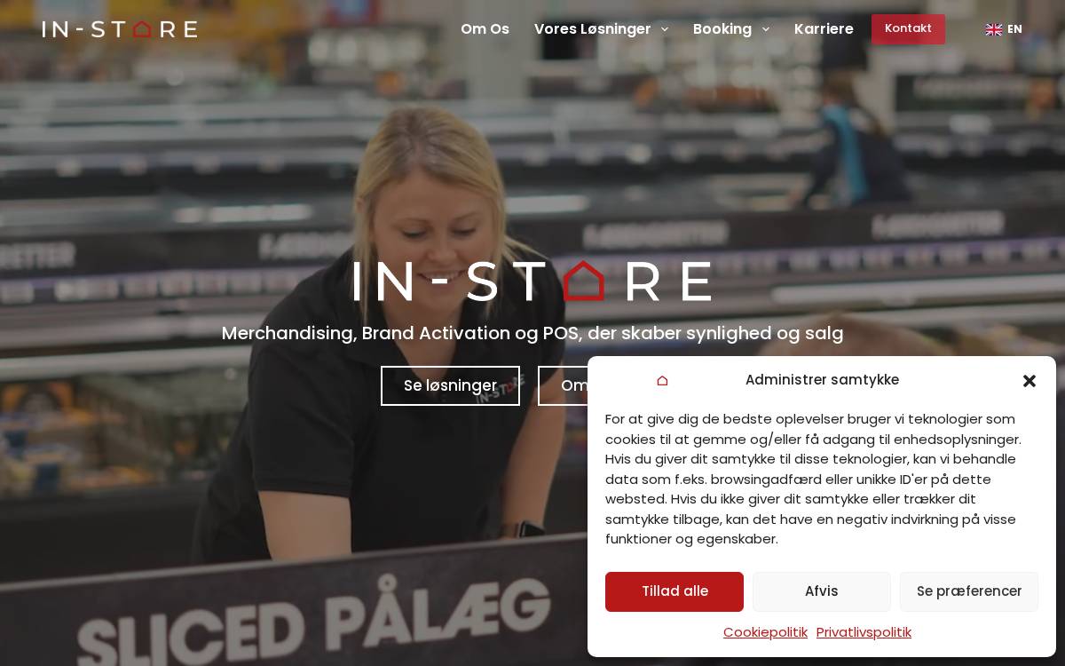 IN-STORE website preview